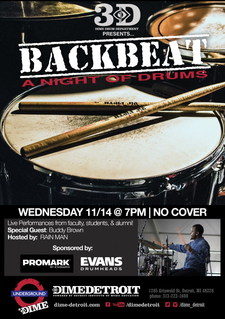 BackBeat Night of Drums 11x17